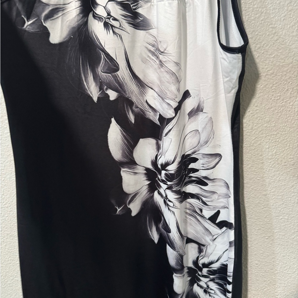 NORACORA Floral Printed Grecian Neck elegant dress size large - Picture 4 of 7